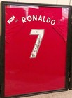 Cristiano Ronaldo Autographed/Signed Manchester United Socce