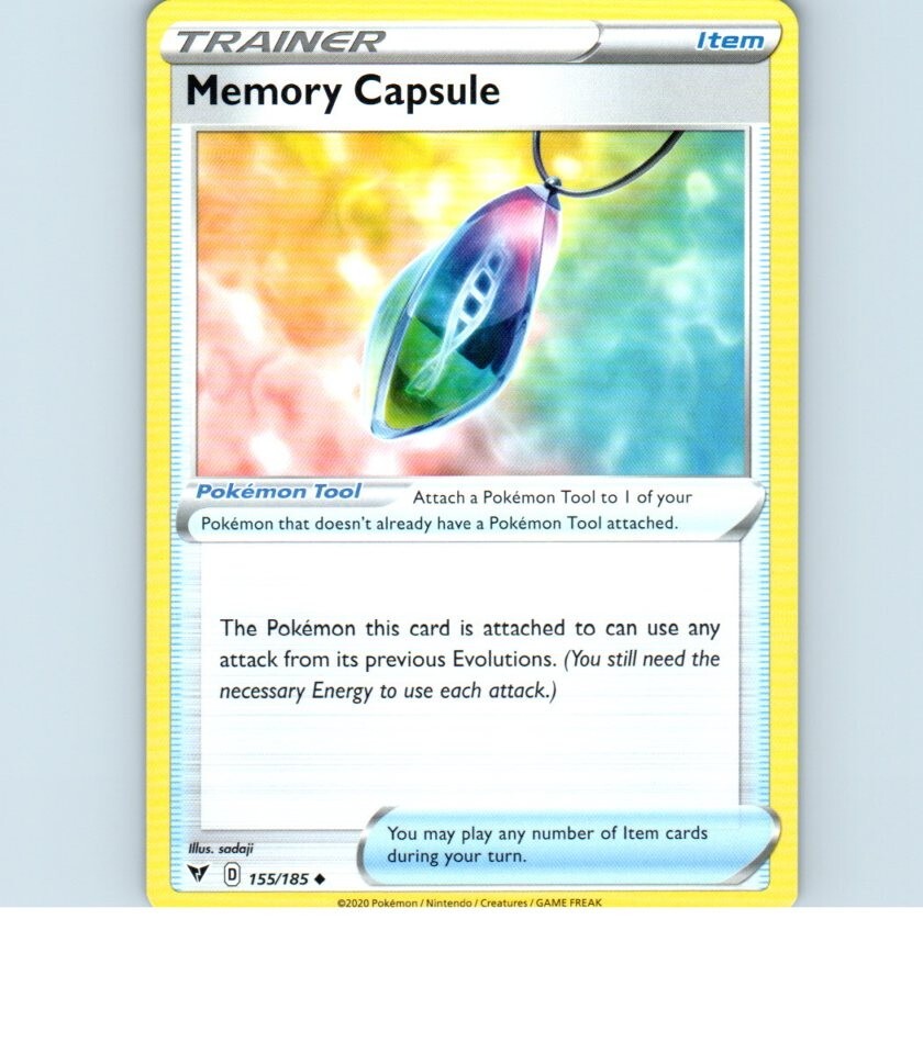 2020 Trainer Memory Capsule 155/185 Pokemon Card