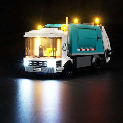 cooldac Kit d'éclairage LED pour Lego 60386 City - Camion poubelle avec poube... - Photo 1/8