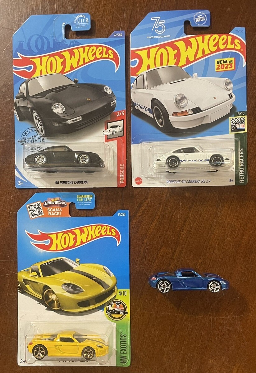 Hot Wheels 96 PORSCHE CARRERA 911 RS 2.7 GT- Yellow White Black