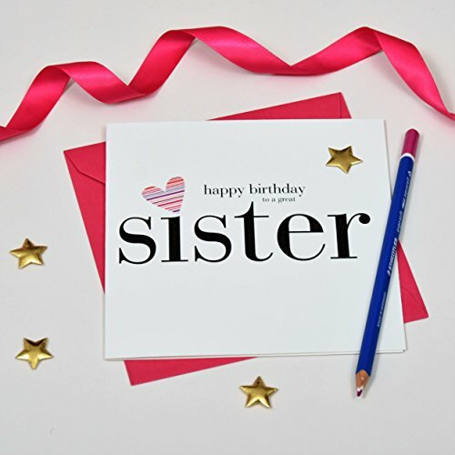 Claire Giles Hearts and Stars Happy Birthday Sister Card
