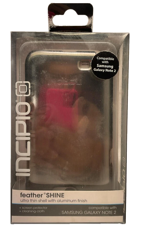 Incipio Feather Shine Case Per Samsung Galaxy Note II - Argento - Immagine 3 di 4
