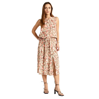 BRIXTON WOMEN CAPRI MIDI SHIRT ROCK GR: S PINK NECTAR