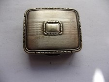 Alte Pillendose versilbert 20er-40er Jahre