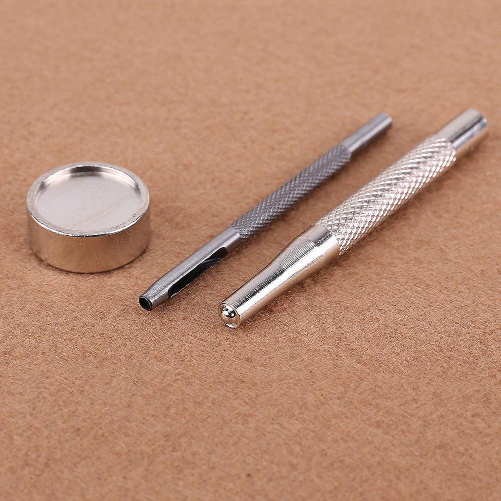 Kit D'outils Pour Boutons Pression 15mm - Pince à Riveter Avec 30 Boutons Métal - Pour Vêtements, Sacs, Bâches De Bateau