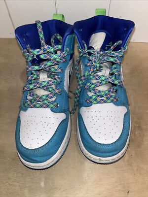 air jordan 1 neon blue