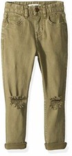 Billabong Girls' Big Just Chill Denim Pant, sea Grass, 1414