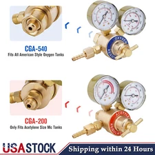 Oxygen Regulator & Acetylene Gas Regulator Victor Welding Cutting Torch Gauge US