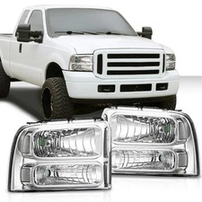Headlights Assembly Compatible with 2005-2007 Ford F250 F350 F450 F550 Super