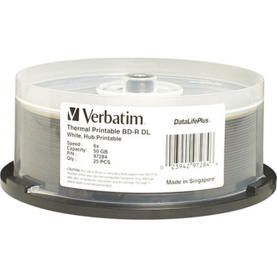 Verbatim - 97284 - Verbatim BD-R DL 50GB 8X, White Label, DataLife+, White