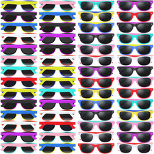 64 Pack Kids Sunglasses Party Favors, Kid'S Neon Sunglasses Bulk, Childrens Sung