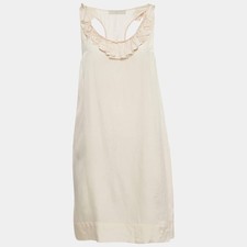 Stella McCartney Pink Silk Blend Sleeveless Mini Dress S
