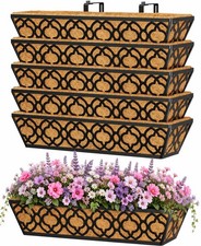 Y&M Ym 6Pcs 24 Inch Railing Planter Coconut C...