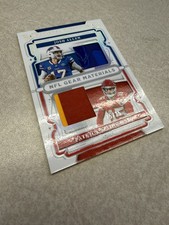2025 Panini National Treasures Patrick Mahomes Josh Allen NFL Gear BOOKEND /25