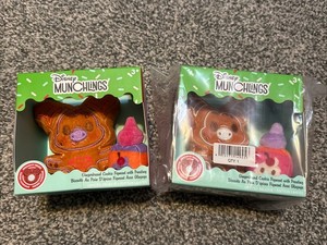 Disney Munchlings 2 Different Color Gingerbread Cookie Figment With Frosting LR