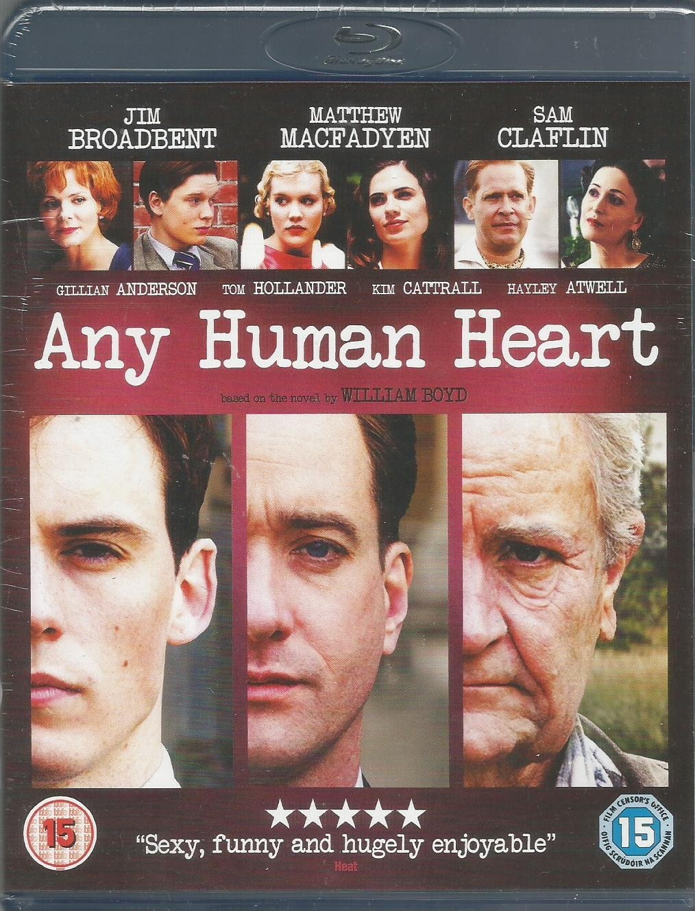 Any Human Heart Blu Ray Jim Broadbent Matthew Macfadyen Sam Claflin new sealed