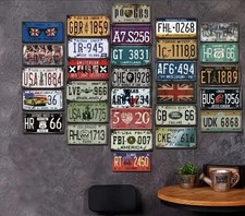 Pack of 10 Craft Condition License Plates Art...