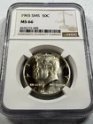 1965  KENNEDY US Half Dollar,   MS66 by NGC,   SMS,   a SUPERB looking coin!!!!