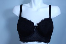 Freya AA1014Underwire Long Lined Lace Balconette bra US size 32 G