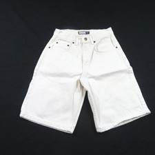 Arizona Jeans Loose Fit Shorts High Waist Jorts Made in USA White Sz 26 1990s
