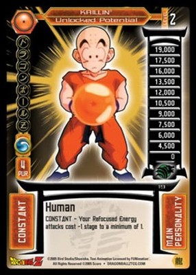 Krillin - Unlocked Potential - Showdown - Dragon Ball Z TCG (Score 2005)