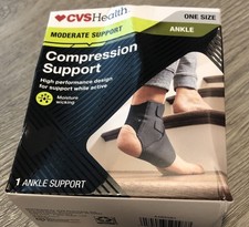 New CVS Ankle Compression Support One Size Moderate Support