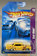 Chevy Bel Air #50 2007 Hot Wheels 1955 barras de taxi #2 5SP amarillo