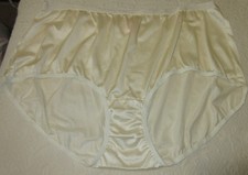 vtg COMFORT CHOICE sheer nylon TAN SISSY GRANNY panties brief sz 12 / 5XL