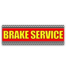Brake Service Vinyl Banner with Optional Sizes (Made in the USA)