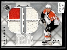 2009-10 Upper Deck Black Diamond Jerseys Quad Sami Kapanen Philadelphia Flyers