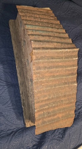 XL Vintage Wood Handmade 100+ Year old Indiana Bird House 22"x 9.5” Folk CHARITY - Afbeelding 3 van 5