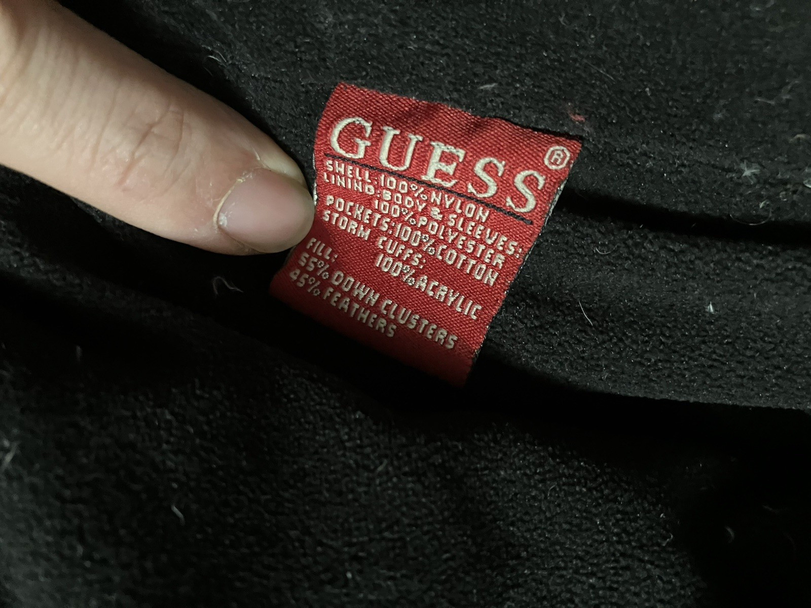 Guess Co Down Jacket Shell Lining Men Medium *Vie… - image 6