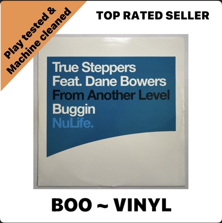 True Steppers Feat. Dane Bowers – Buggin 12” Uk Garage Vinyl Record VG+