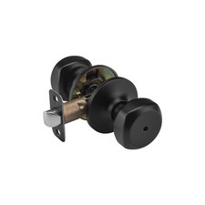 Black Door Knobs with Lock, Interior Door Knobs for Bath Bedroom, Privacy S...