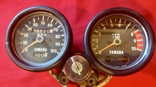Yamaha Enduro 1973 CT3  Tachometer Speedometer Ign. Switch w Mount and Cables!