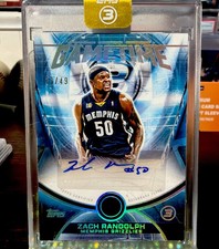 2026 Topps 3 SP Zach Randolph Auto Bronze Gametime Memphis Grizzlies #/49