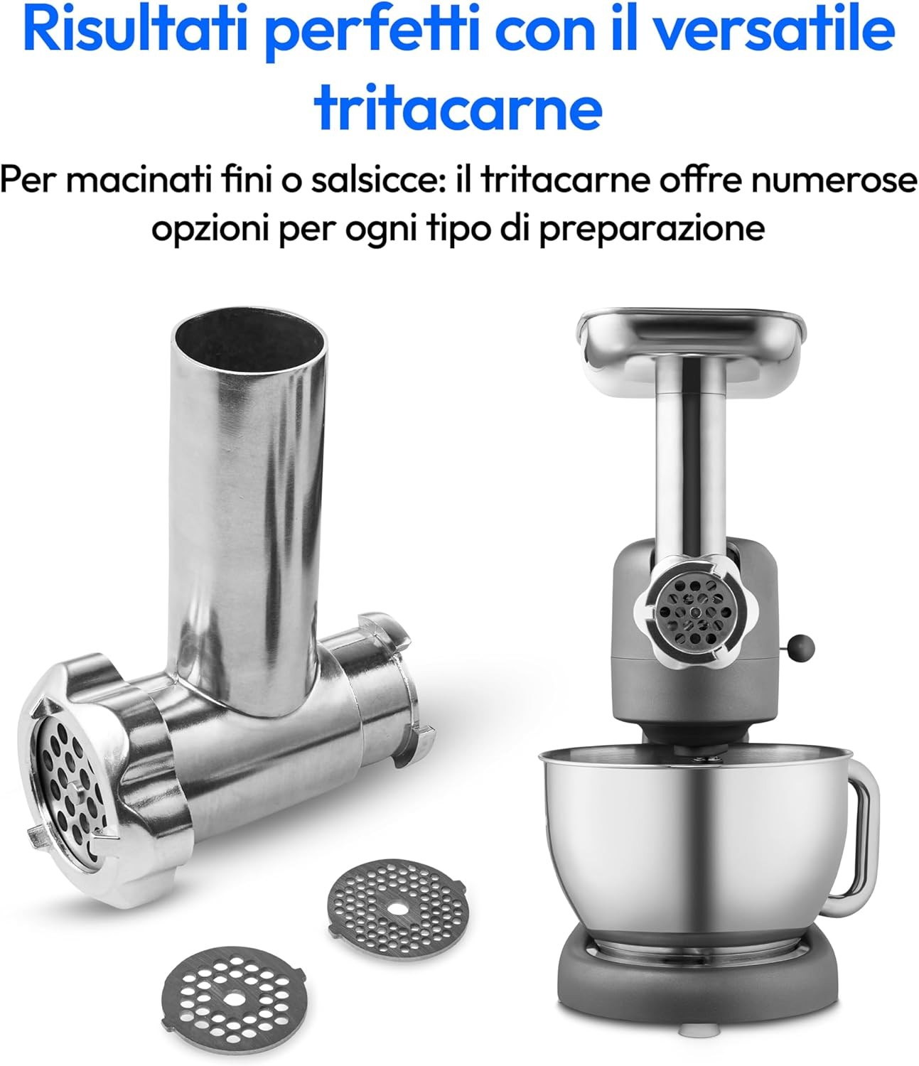 Robot da cucina MEDION con tritacarne (800 watt, motore a corrente continua, cio foto 6