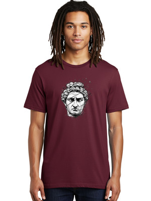 David-Head-2 Mens Graphic Tee, 100% Cotton, Casual Summer Wear