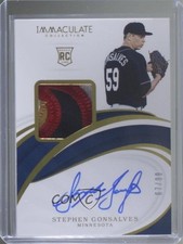 2019 Panini Immaculate Rookie 67/99 Stephen Gonsalves #24 Patch Auto s3g