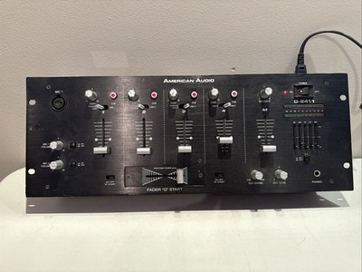 American Audio Q-2411 4 Channel DJ Mixer - WORKS