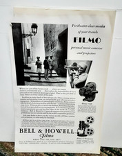 1929 Vintage Bell  Howell Filmo Ad   70-D Camera  57 Projector Print