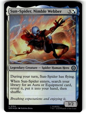 Sun-Spider, Nimble Webber Marvel's Spider-Man Foil U 154 LP