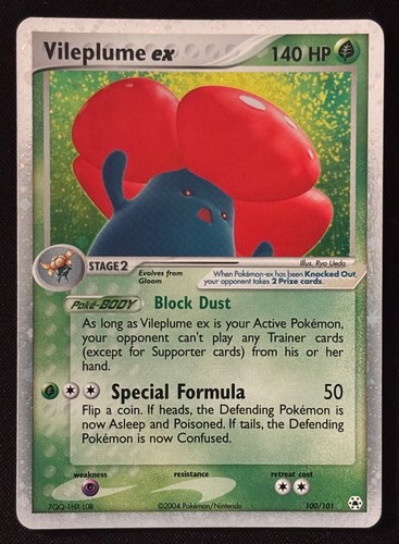Vileplume EX - EX Hidden Legends - 100/101 - Pokemon Card Holo
