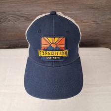 Expedition Est 1979 Baseball Hat Blue Adult Mesh Snapback George Sunrise Patch