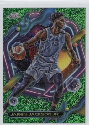 2023 Topps Cosmic Chrome Green Space Dust Refractor 49/75 Jaren Jackson Jr 1o8c