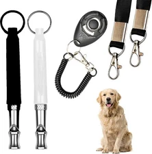 Ami'S Delight Dog Whistle Set of 5 | 2PCS Premium Quality Adjustable Dog Whistle
