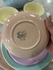 T.S.&T. Lu-Ray Pastels Pink Ceramic Saucer USA Depression Era 1930s — photo 8