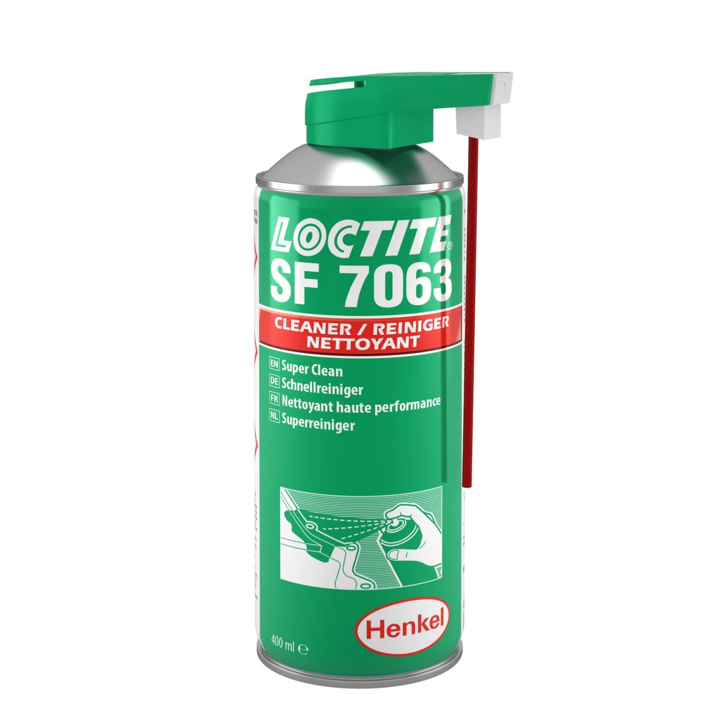 LOCTITE SF 7063 nettoyant degraissant pour pieces mecaniques en aérosol de 400 ml