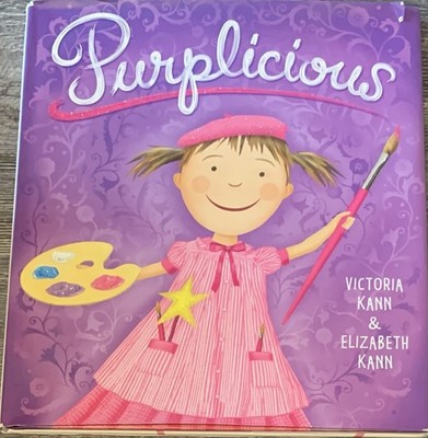RARE! 1st DJ HC Ed. Purplicious Elizabeth & Victoria Kann Book 2008 GOOD Condit.