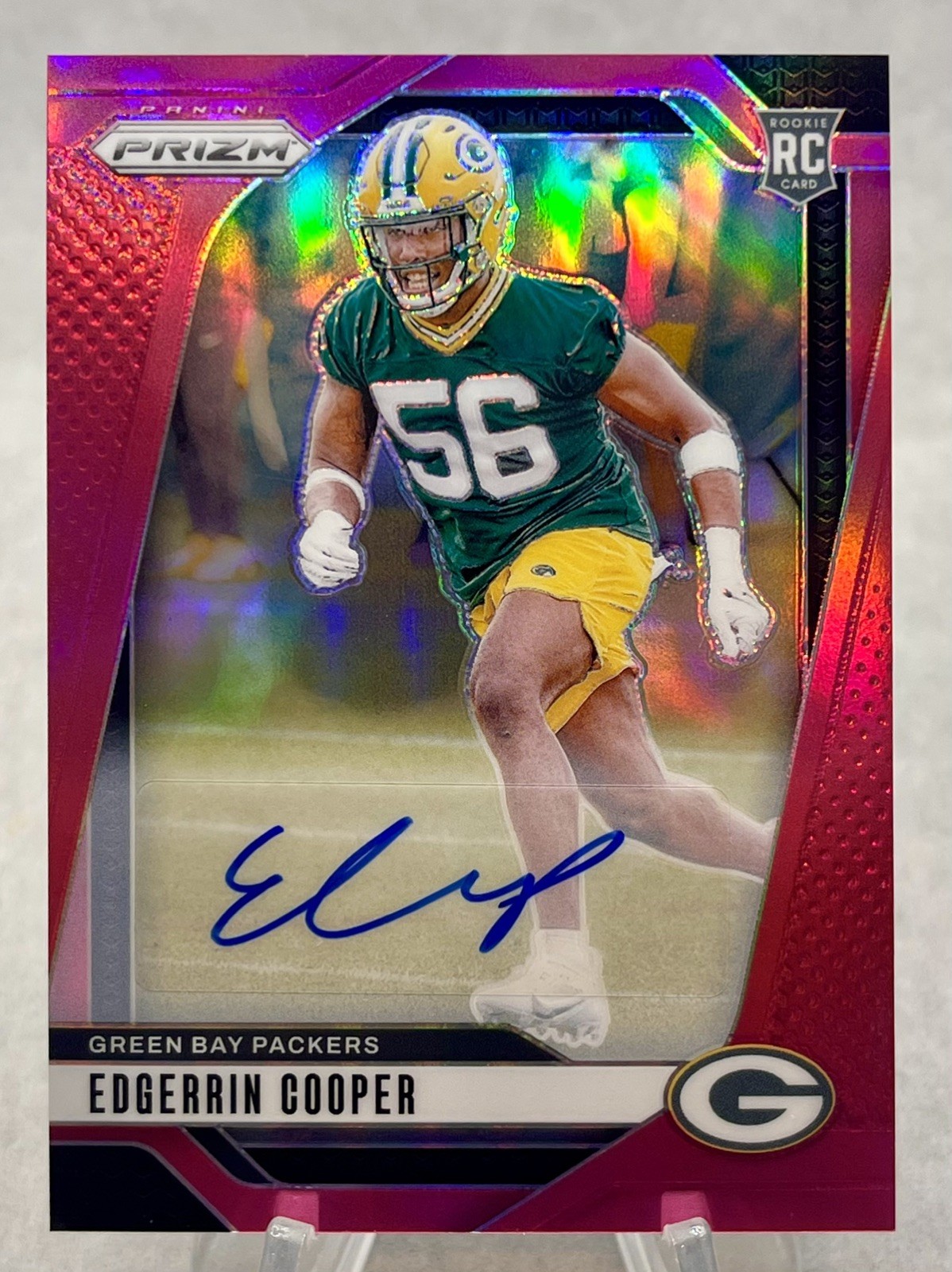 Edgerrin Cooper Panini Prizm #331 Autograph-Pink